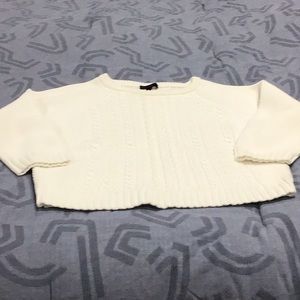 J Crew cable knit sweater. White, no stains or holes.